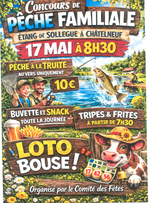 Concours de pêche organisé par le comité des fêtes